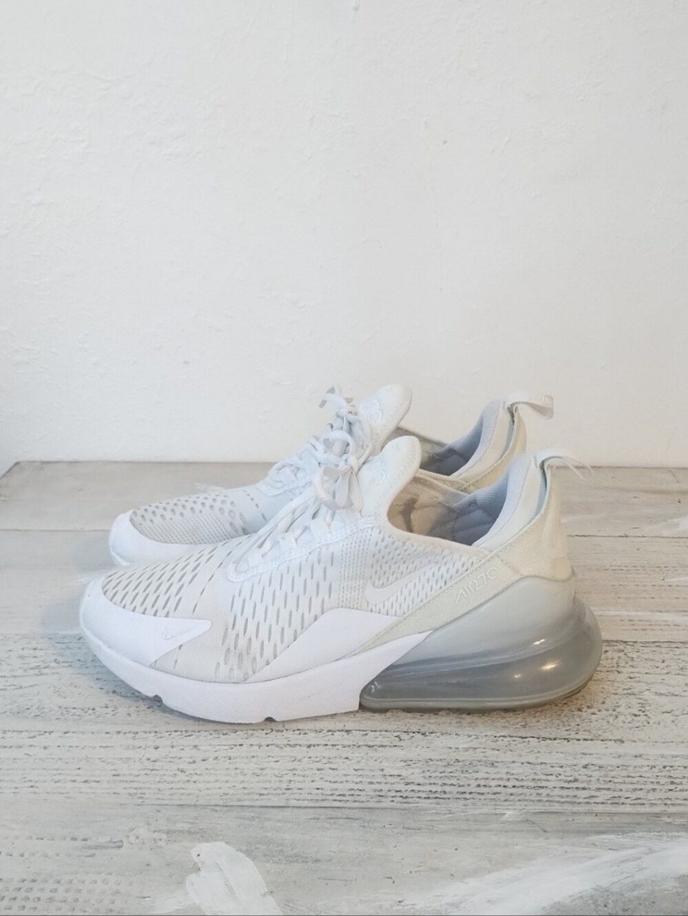 Nike Air Max 270 'White Pure Platinum' DX0114-100 Women's USA size6.5